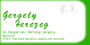 gergely herczeg business card